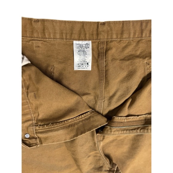 Carhartt Canvas‎ Loose Original Fit Pants B11 BRN Men's 44x32 Brown Workwear - Picture 7 of 13